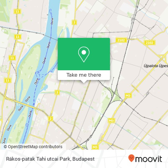 Rákos-patak Tahi utcai Park map
