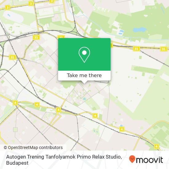 Autogen Trening Tanfolyamok Primo Relax Studio map