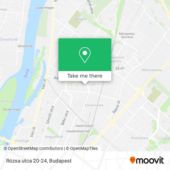 Rózsa utca 20-24 map