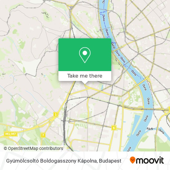 Gyümölcsoltó Boldogasszony Kápolna map