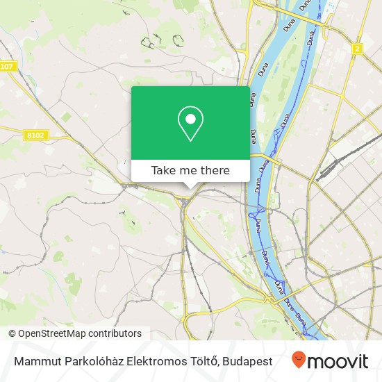 Mammut Parkolóhàz Elektromos Töltő map