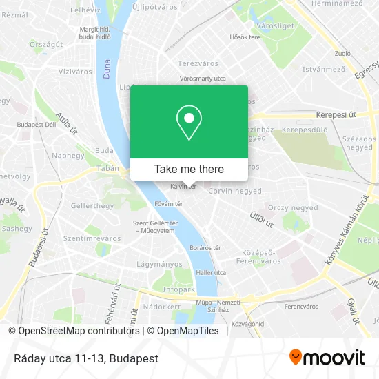 Ráday utca 11-13 map