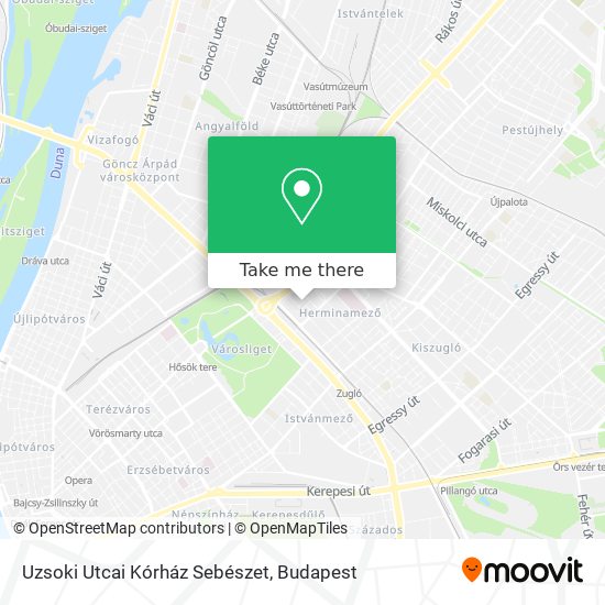 Uzsoki Utcai Kórház Sebészet map