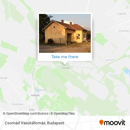 Csomád Vasútállomás map