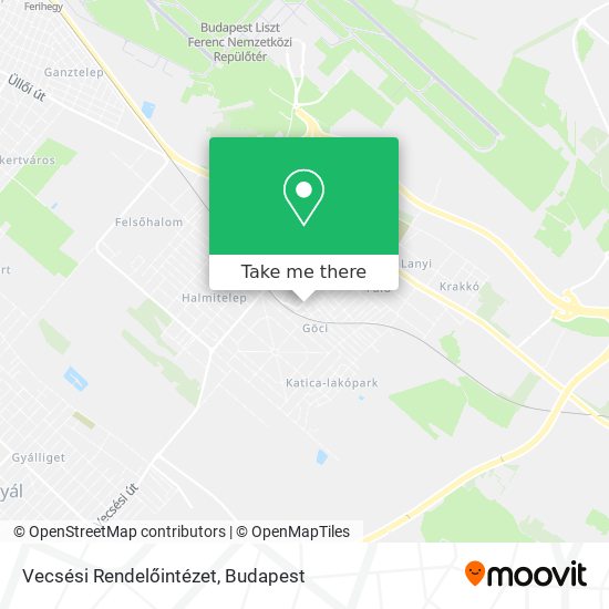 Vecsési Rendelőintézet map
