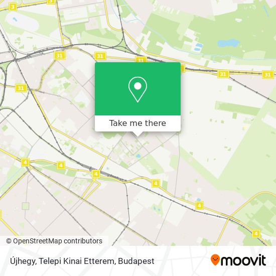 Újhegy, Telepi Kinai Etterem map