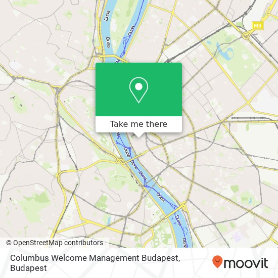 Columbus Welcome Management Budapest map