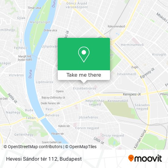 Hevesi Sándor tér 112 map