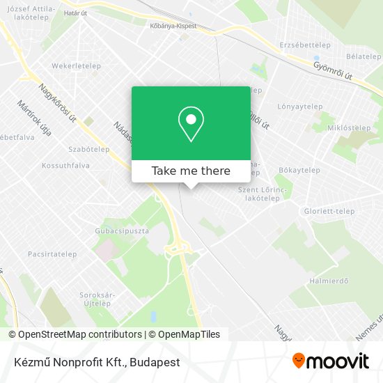Kézmű Nonprofit Kft. map