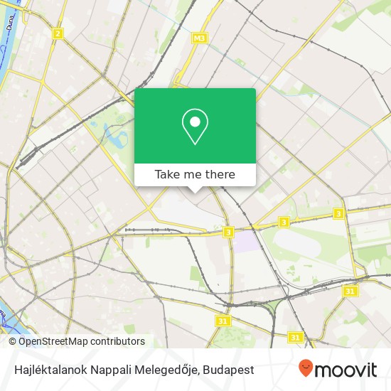 Hajléktalanok Nappali Melegedője map