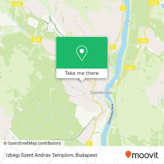 Izbégi Szent András Templom map