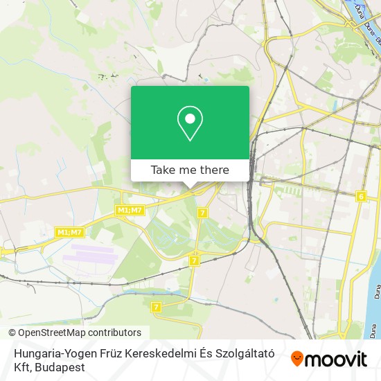 Hungaria-Yogen Früz Kereskedelmi És Szolgáltató Kft map