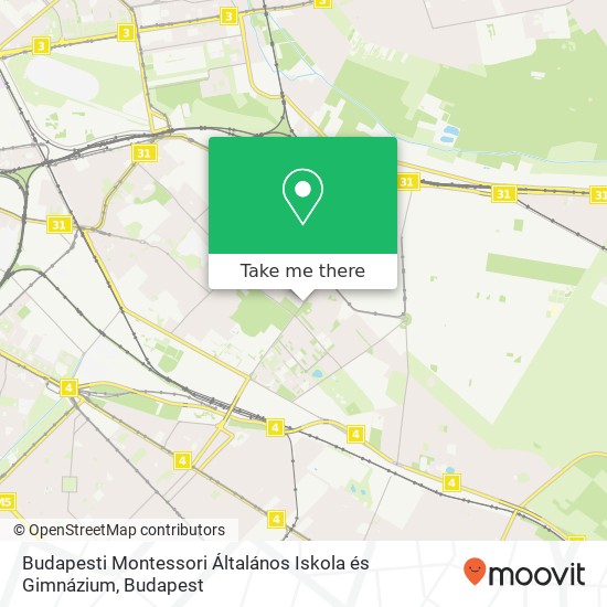 Budapesti Montessori Általános Iskola és Gimnázium map