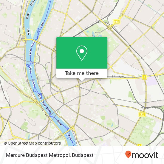 Mercure Budapest Metropol map