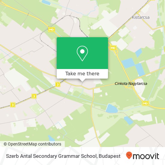 Szerb Antal Secondary Grammar School map