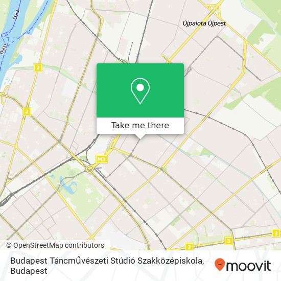 Budapest Táncművészeti Stúdió Szakközépiskola map