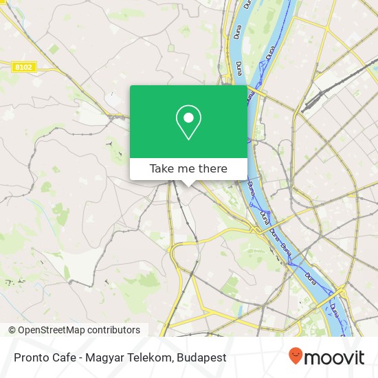 Pronto Cafe - Magyar Telekom map
