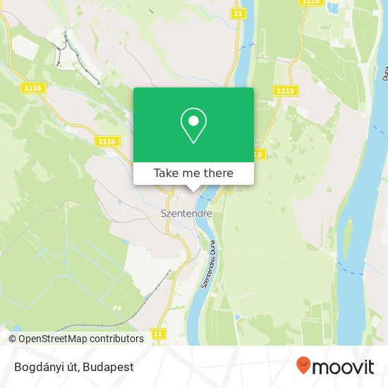 Bogdányi út map