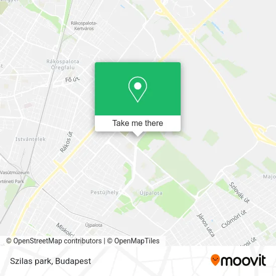 Szilas park map