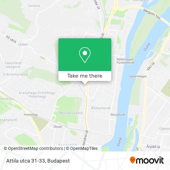 Attila utca 31-33 map