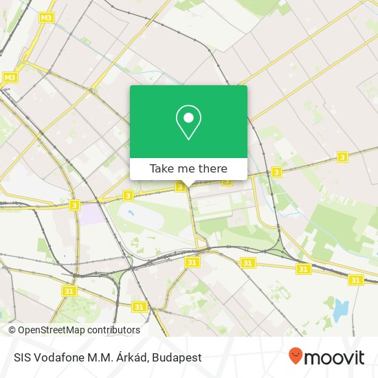 SIS Vodafone M.M. Árkád map