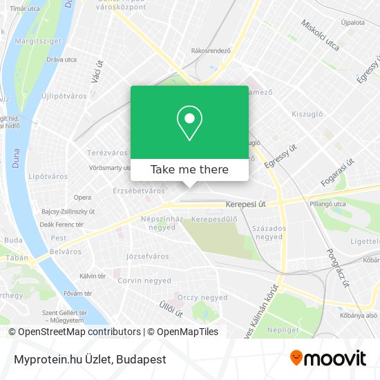 Myprotein.hu Üzlet map