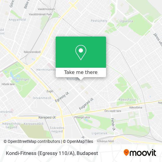Kondi-Fitness (Egressy 110/A) map