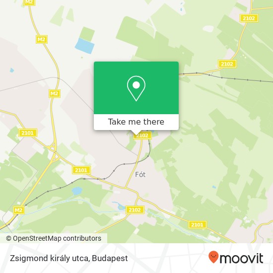 Zsigmond király utca map