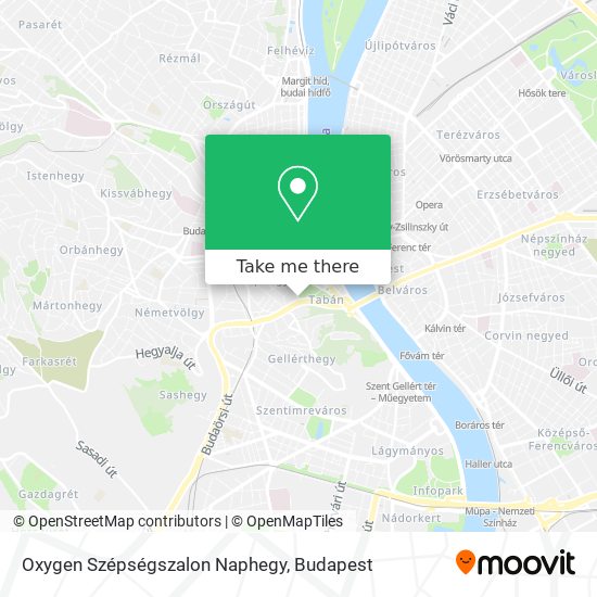 Oxygen Szépségszalon Naphegy map