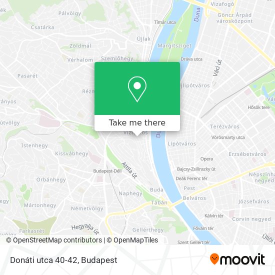 Donáti utca 40-42 map