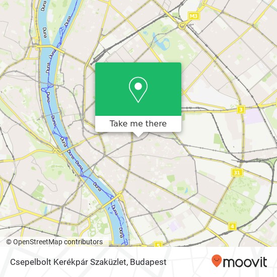 Csepelbolt Kerékpár Szaküzlet map