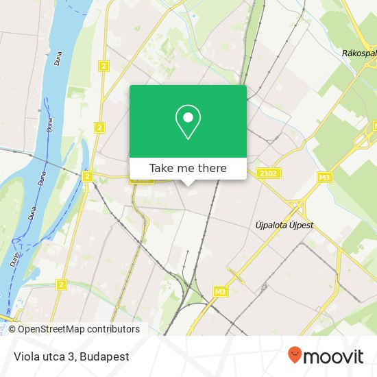 Viola utca 3 map