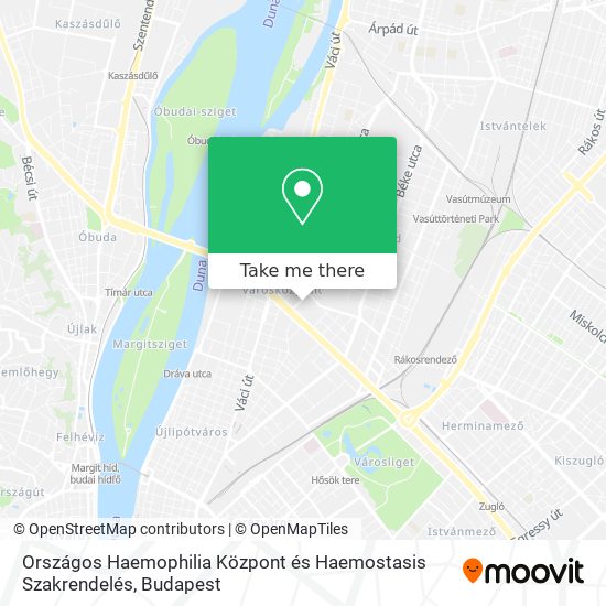 Országos Haemophilia Központ és Haemostasis Szakrendelés map