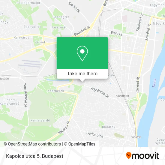 Kapolcs utca 5 map