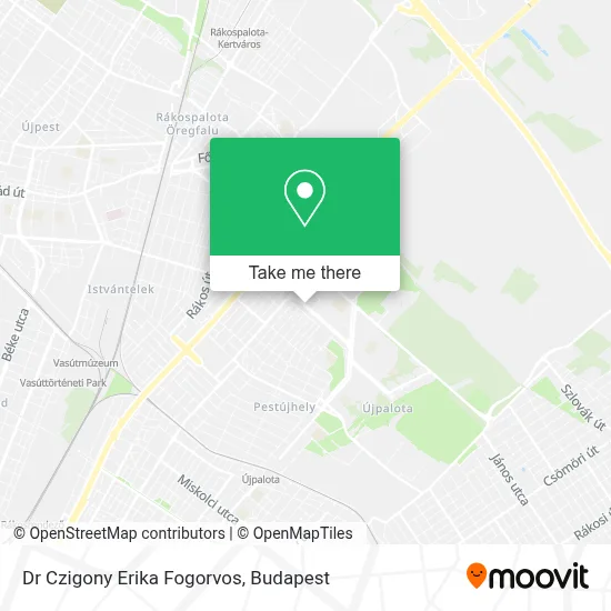 Dr Czigony Erika Fogorvos map