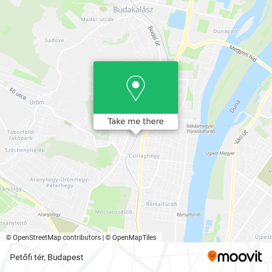 Petőfi tér map