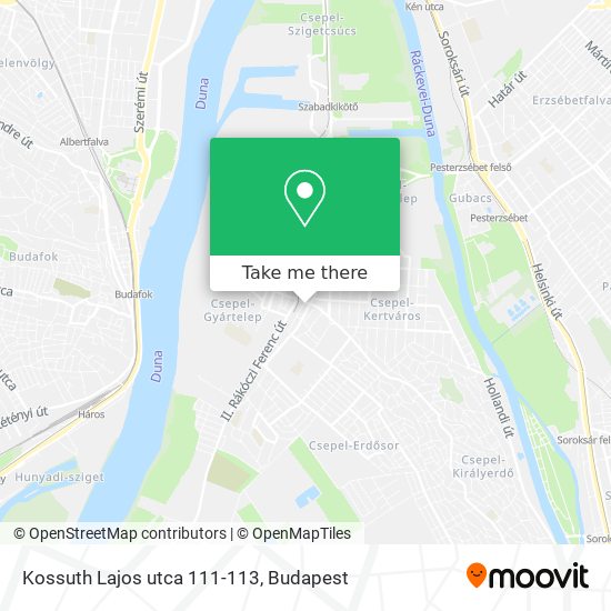 Kossuth Lajos utca 111-113 map