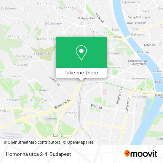 Homonna utca 2-4 map