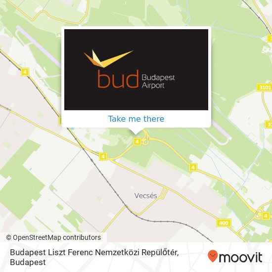 Budapest Liszt Ferenc Nemzetközi Repülőtér map