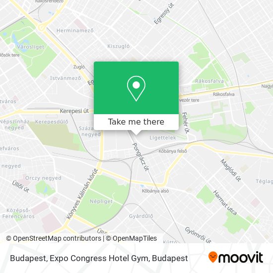 Budapest, Expo Congress Hotel Gym map