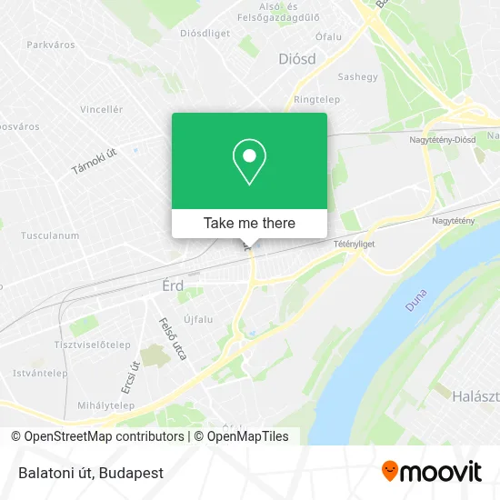 Balatoni út map