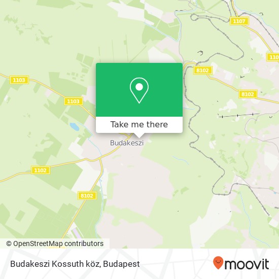 Budakeszi Kossuth köz map