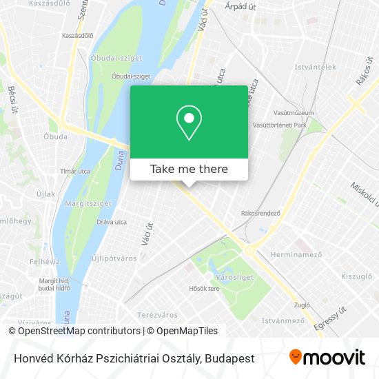 Honvéd Kórház Pszichiátriai Osztály map