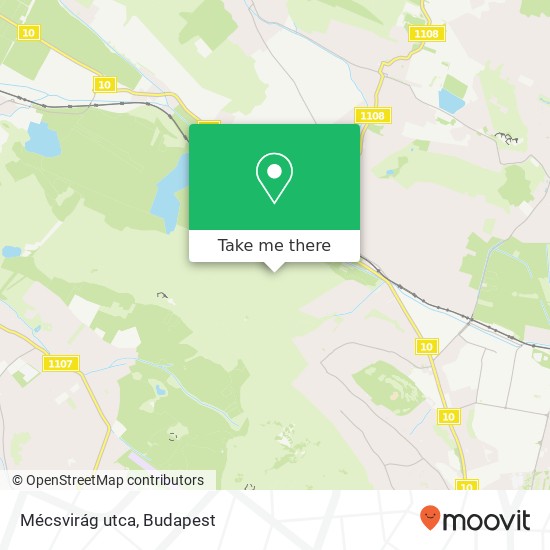 Mécsvirág utca map