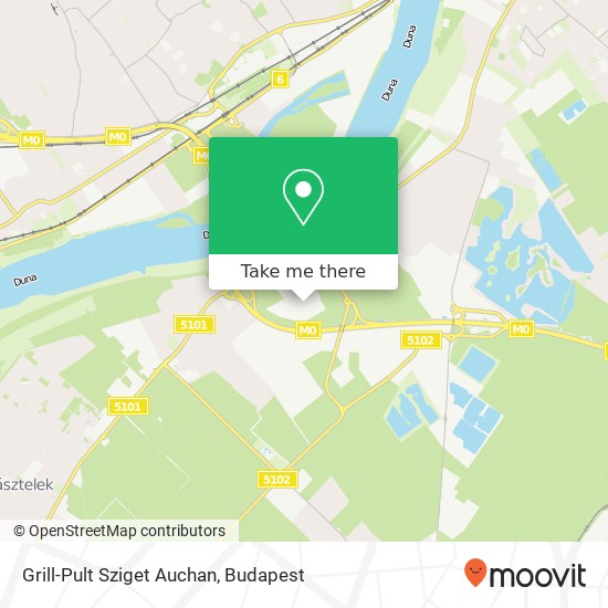 Grill-Pult Sziget Auchan map