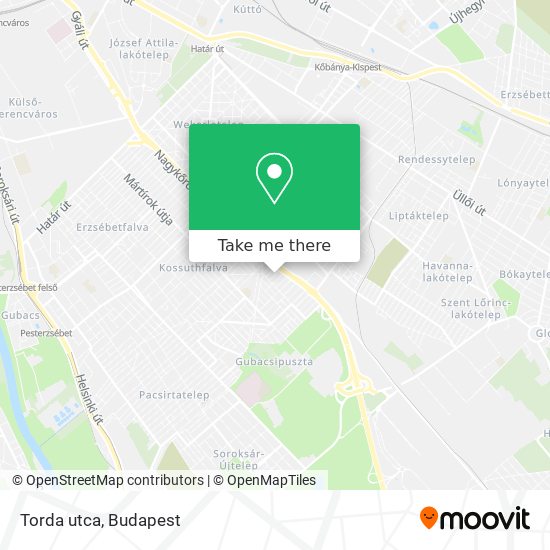 Torda utca map