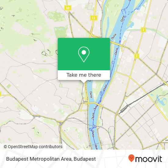 Budapest Metropolitan Area map