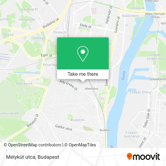 Mélykút utca map