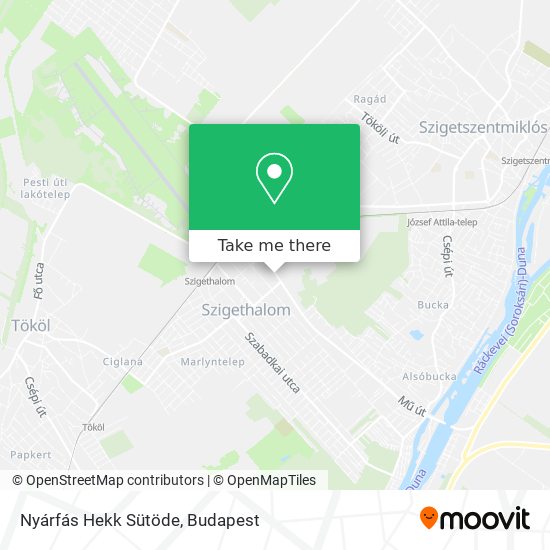 Nyárfás Hekk Sütöde map