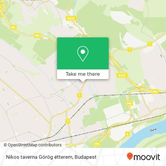 Nikos taverna Görög étterem, Gyár utca 34 2049 Diósd map